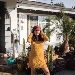 Yellow Embroidered Dress